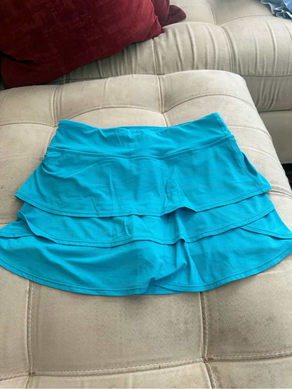 Athleta Turquoise Tiered Skort